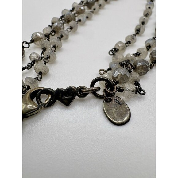 Chan Luu Sterling Silver 925 Mixed Pearls Beaded Long Necklace Boho 44.4g - Picture 6 of 7